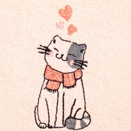 A set of towels "cats" 30x30 cm-3pcs, 100% cotton 340 g/m2-4