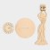 Wooden napkin "Evening outfit", with a stand for toothpicks, 25 × 13 × 13 cm