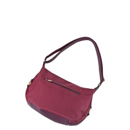 Women's bag with lightning, burgundy color-1