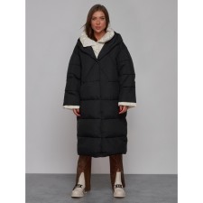 Coat insulated winter female, size 46, black color