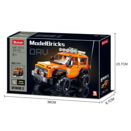 Designer SUV "Safari" Sluban Models, 302 details, 6+-4