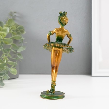 Polystone souvenir "Ballerina in a green pack" 17x6.8x5.5 cm-3