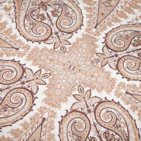 Textile scarf, beige color, size 58x58-1
