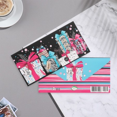 Money envelope "Universal" gifts, 17x8 cm-1