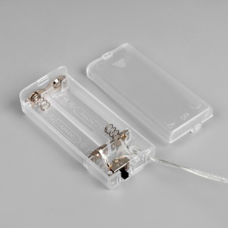Garland “thread” 2 m dews with nozzles “heart”, IP20, silver thread, 20 LED, warm white glow, AAX2-4