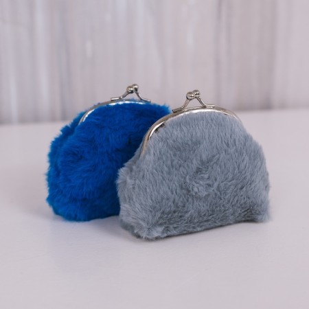 Women's wallet on the farmar, blue color-2
