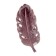 Decorative ceramic dish "Leaf", 28 × 12 × 4.5 cm, burgundy color