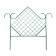 Decorative fence, 90 × 500 cm, 5 sections, metal, green, "rhombus"