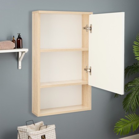 Bathroom mirror "Vienna 40" White/Sonoma, 40 x 70 x 13.6 cm-1