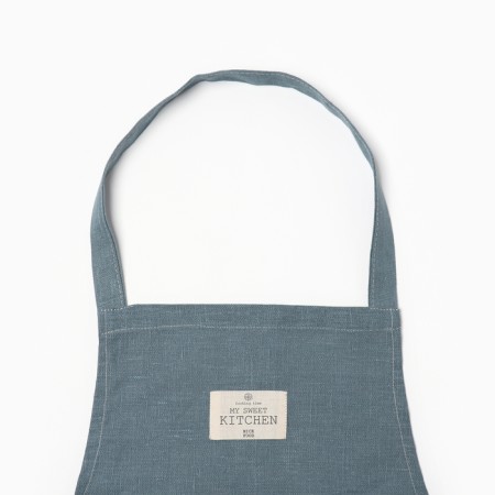 Apron Ethel Eco Turquoise, 60x70cm, 100% flax, 245 g/m2-7