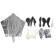 A set of balloons “in style”, latex, foil, 10 pcs.