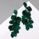 Earrings Assorted "Wind" grace, green color in gold