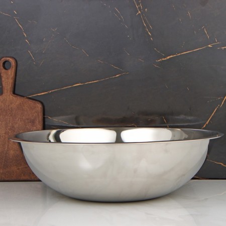 Stainless steel pelvis, 17 l, d = 50 cm