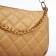 Bag Baget with a zipper, beige color