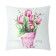 Pillowess Decorative Ethel "Tulips" 40x40 cm, polyester, velor