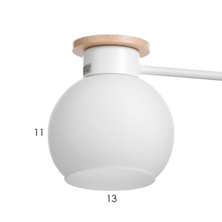 Paula chandelier 3x60W E27 white, tree 58x58x30cm-5
