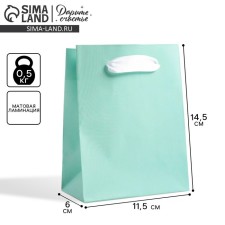 Gift package, packaging, “mint”, 11.5 x 14.5 x 6 cm