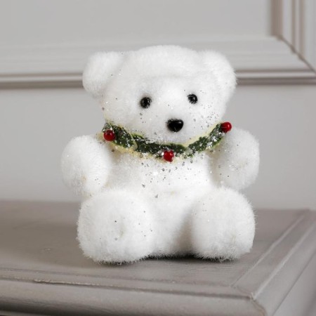 LED figure "Bear" 15 × 16 × 12 cm, phlock, batteries CR2032x2 (not in the kit), glow warm white-1