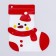Gift Package "Snowman", with zip-lock fastener 18 x 22 cm