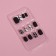 Black overhead nails, 12 pcs, with adhesive plates, soft square shape, black/white color