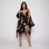 Female set (robe/shirt), black color, size 46
