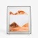 Sanding clock-picture "Desert", 30 x 25 cm, anti-stress, orange sand