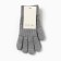 Women's gloves minku, gray color, 21 cm