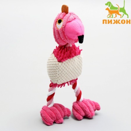 Textile toy "Merry Flamingo", 28 x 6 cm