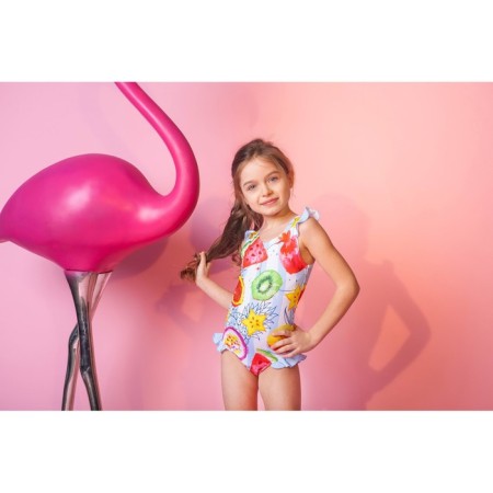 KAFTAN "Fruits" swimsuit, height 122-128 (34), blue/white color-6