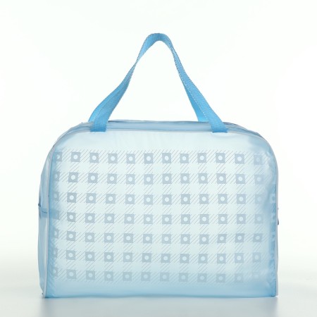 Cosmetic bag with lightning, blue color-1