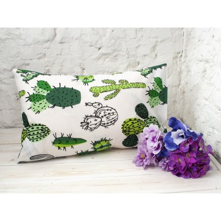 Pillowcase, size 40 × 60 cm, calico, print cacti