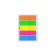Plastic tabs 12 x 44 mm Erichkrause Neon, 5 colors of 20 sheets, with adhesive edge