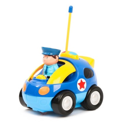 Radio -controlled “Police” machine, light and sound effects, works from batteries-1