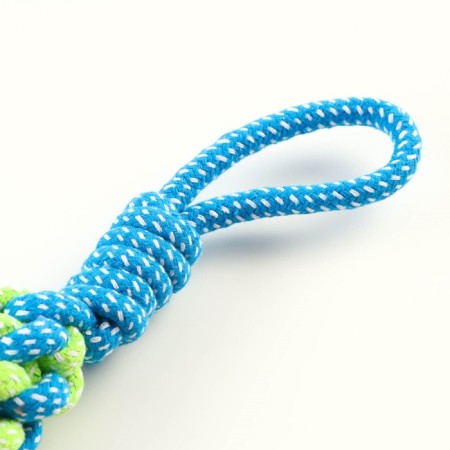 A wicker cable toy with a pen, 120 g, up to 31 cm, blue/green-2