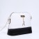 Bag Cross-Bodi with a zipper, white color