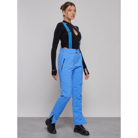 Semi -combinezone ski insulated female winter, size 42, blue color-2