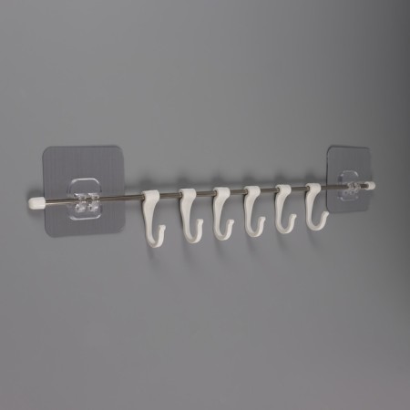Velcro towel holder, stainless steel, chromium color