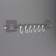 Velcro towel holder, stainless steel, chromium color