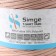 Knitted yarn secondary 90% cotton, 10% p/e, 100m/450 ± 50 g (peach) mix