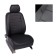 Autorekhli for Ford Transit (3 places), 2006-, black, eco-leather, set