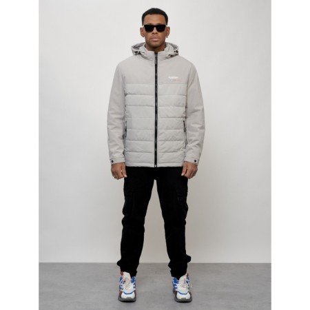 Male spring jacket, size 56, light gray color