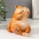 Souvenir Polystone Lac "Red Cat Silent" 9.2x7x11.5 cm
