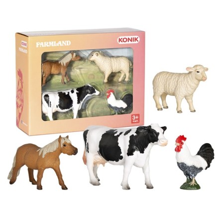Farm animals Konik: Rooster, Sheep, Pony, Cow-1