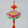 Suspension Textile "Lotus" red 2x10x29 cm