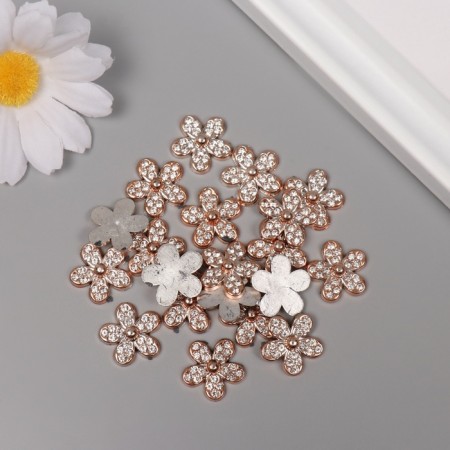 Decor for creativity Plastic "Five -Pacific" Gold set 20 pcs 1.9x1.9x0.7 cm-2