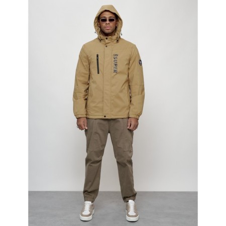 Sports male jacket, size 54, beige color-4