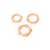 Toyfa, PVC rings set, beige color