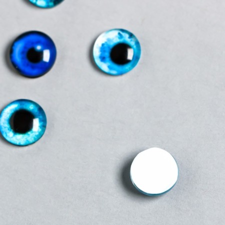 Decor for creativity Glass "Blue Eye" d = 0.9 cm set 10 pcs mix-2