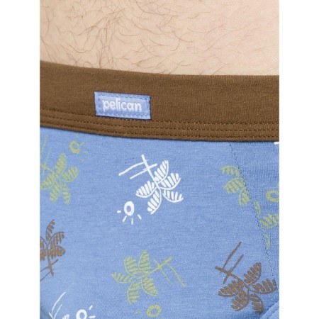 Men's panties, size 48 Blue, brown color, 2 pcs-5