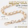 A chain with pearls for a bag, with carbines, iron, d = 8 mm, 30 cm, gold color